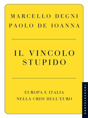 cover image of Il vincolo stupido